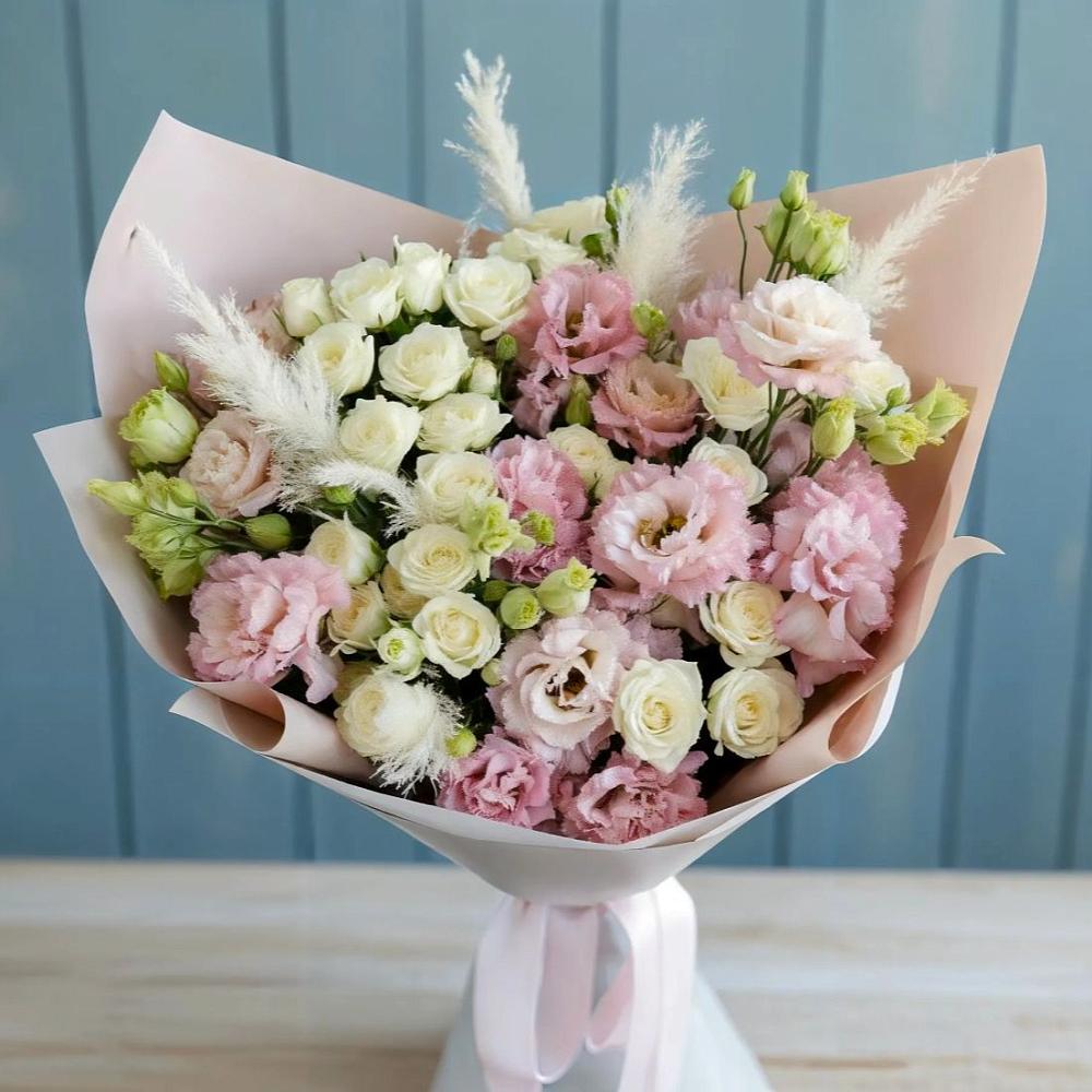 Букет цветов из: Альстромерии и Розы в Марфино