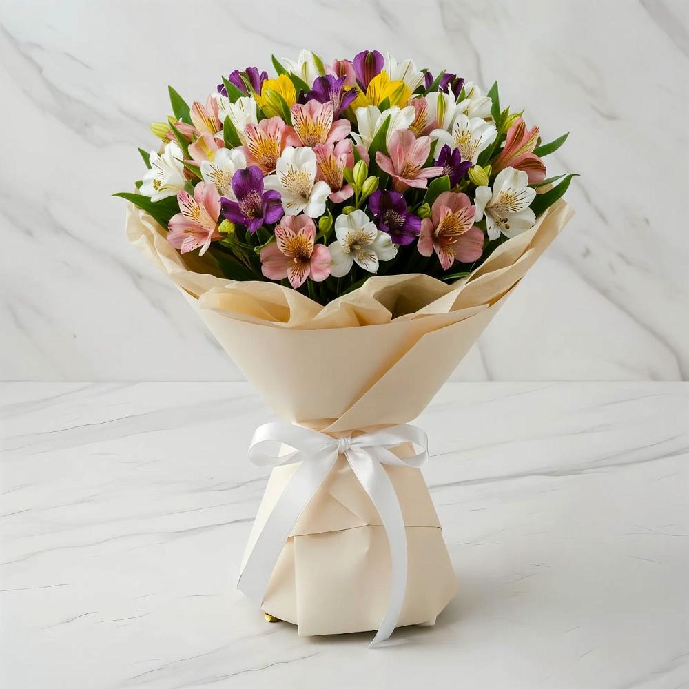 Букет цветов из: Альстромерии в Марфино