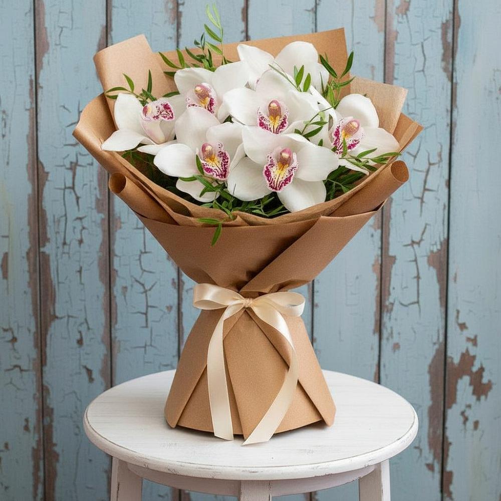 Букет цветов из: Орхидеи и Розы в Марфино