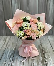 Букет цветов из:  Гвоздики, Розы и Хризантемы в Марфино