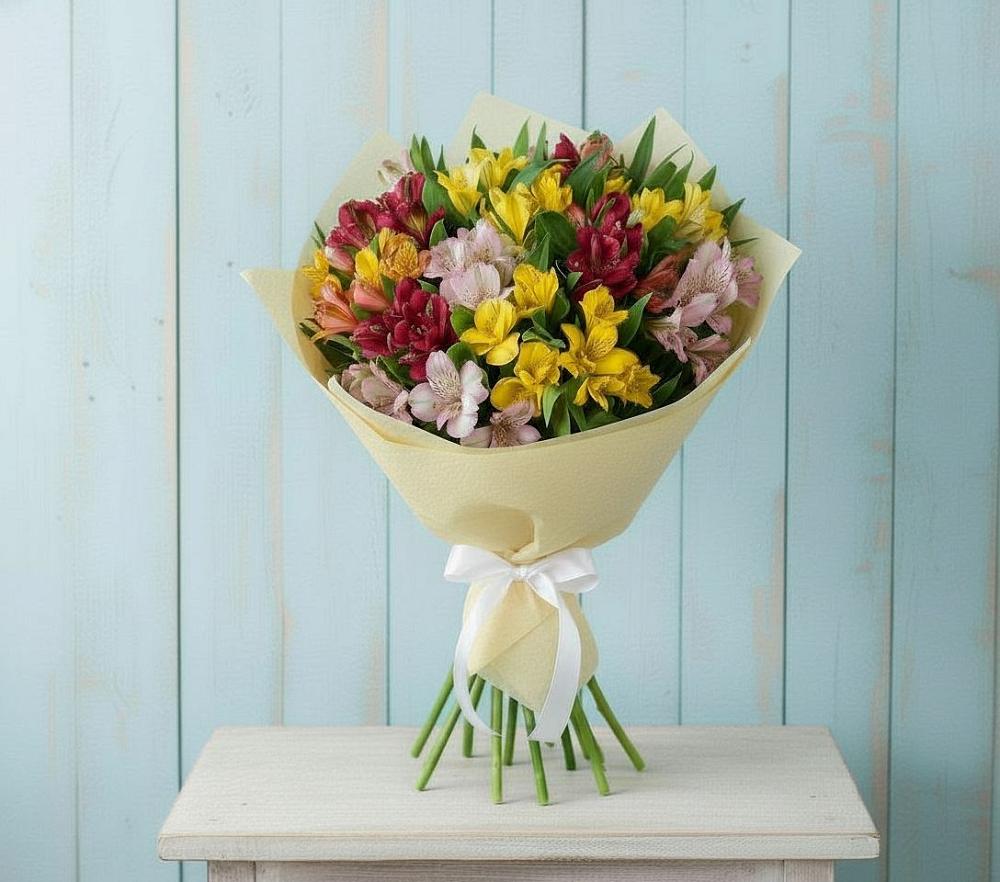 Букет цветов из: Альстромерии в Марфино