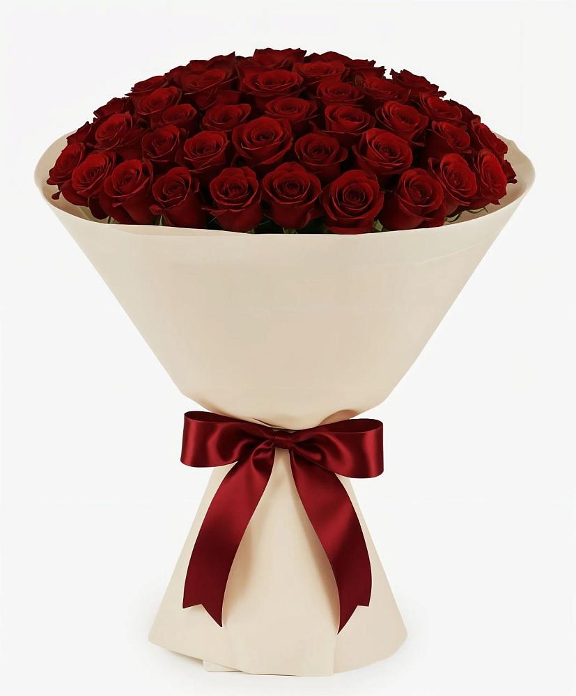 Букет 101 Бордовая роза Блэк Бакарра в Марфино