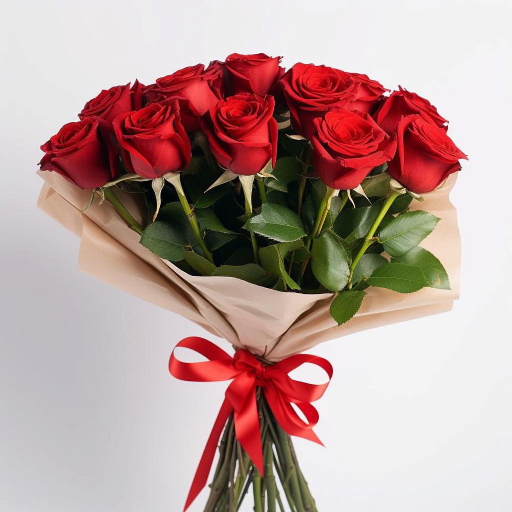 Букет 11 Красных роз Эдлесс Лав в Марфино