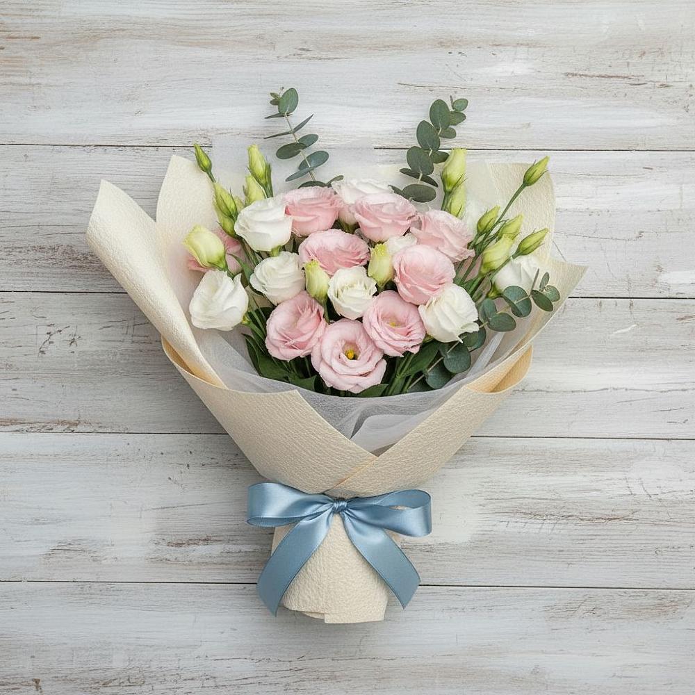 Букет цветов из: Лизиантусы в Марфино